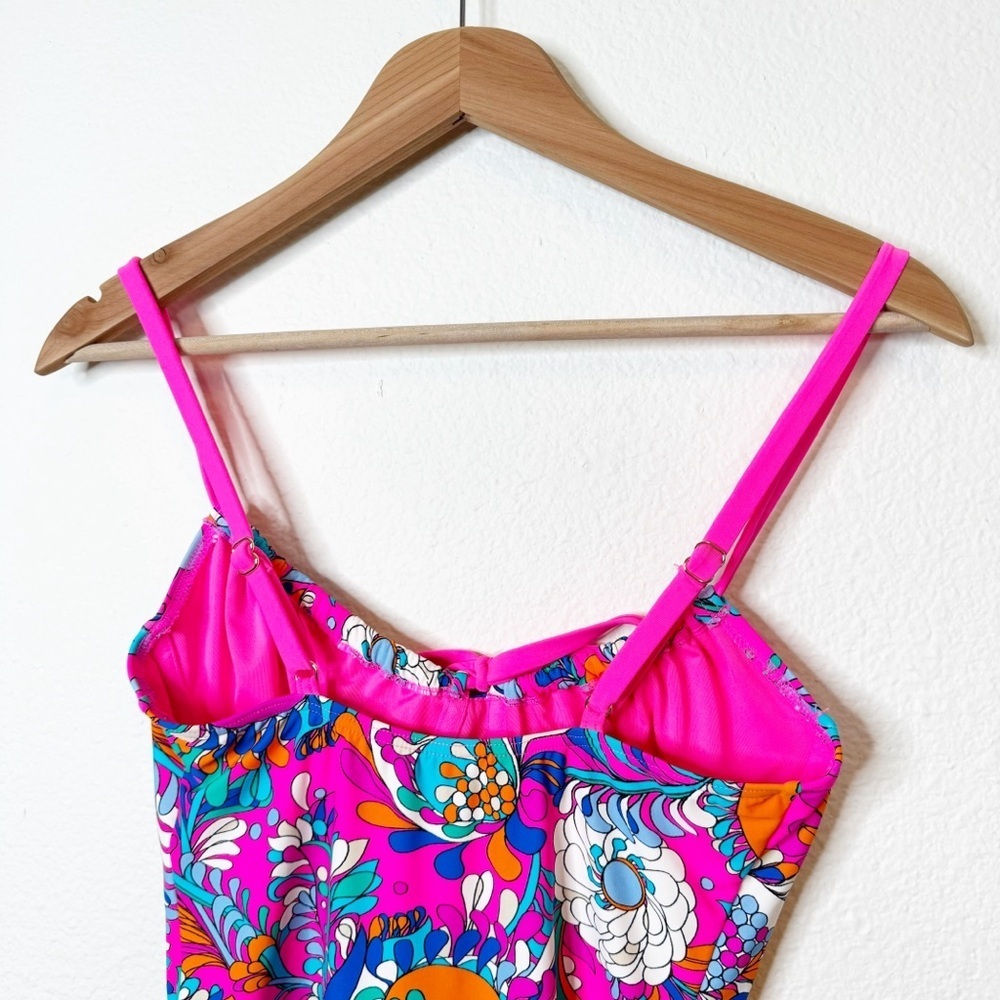 Kate Spade Sea Garden One Piece Swimsuit in Radiant Pink Size Small NWT - Picture 6 of 9